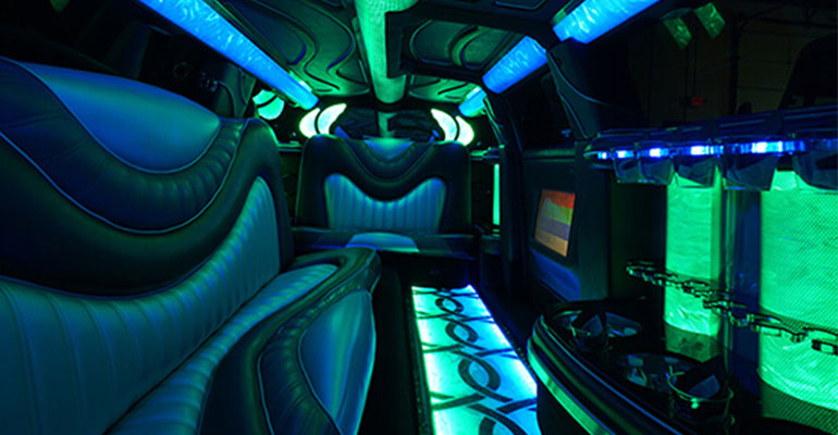 limo service interior lounge