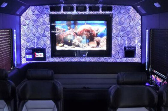 party bus interior